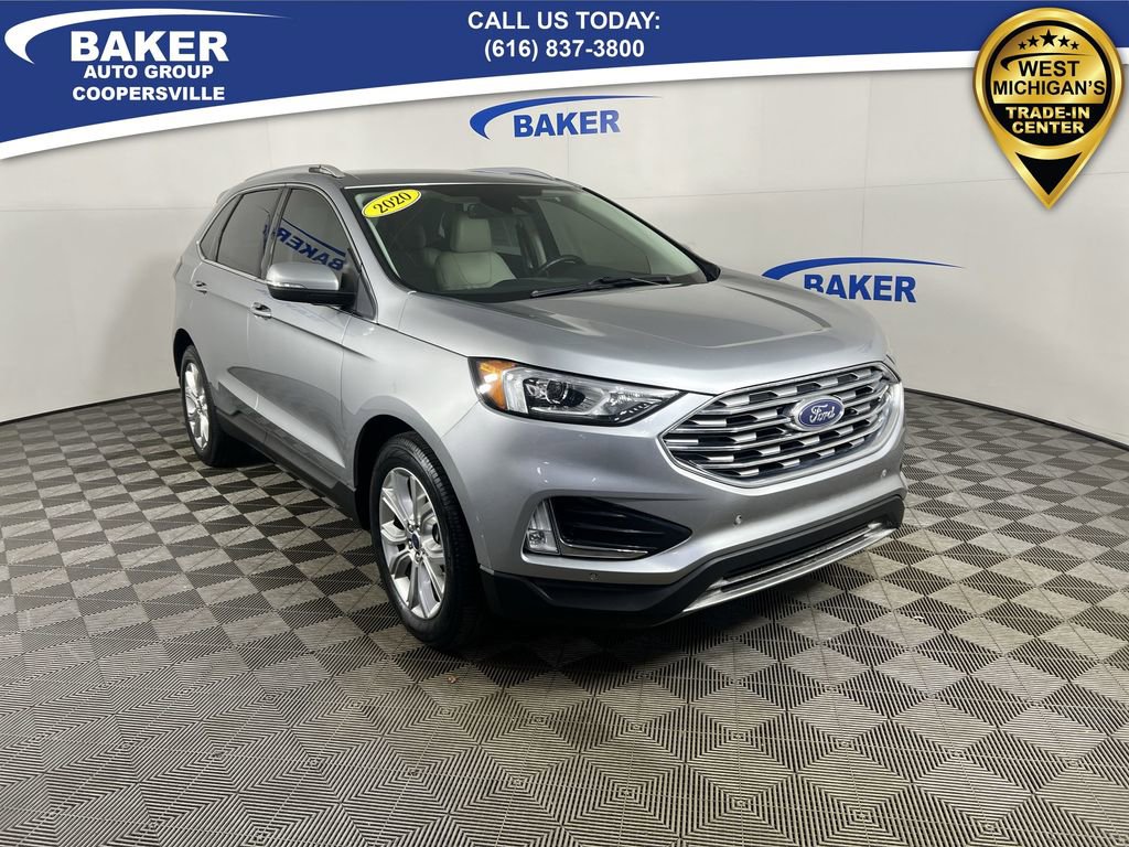 Used 2020 Ford Edge Titanium with VIN 2FMPK3K9XLBB37385 for sale in Coopersville, MI