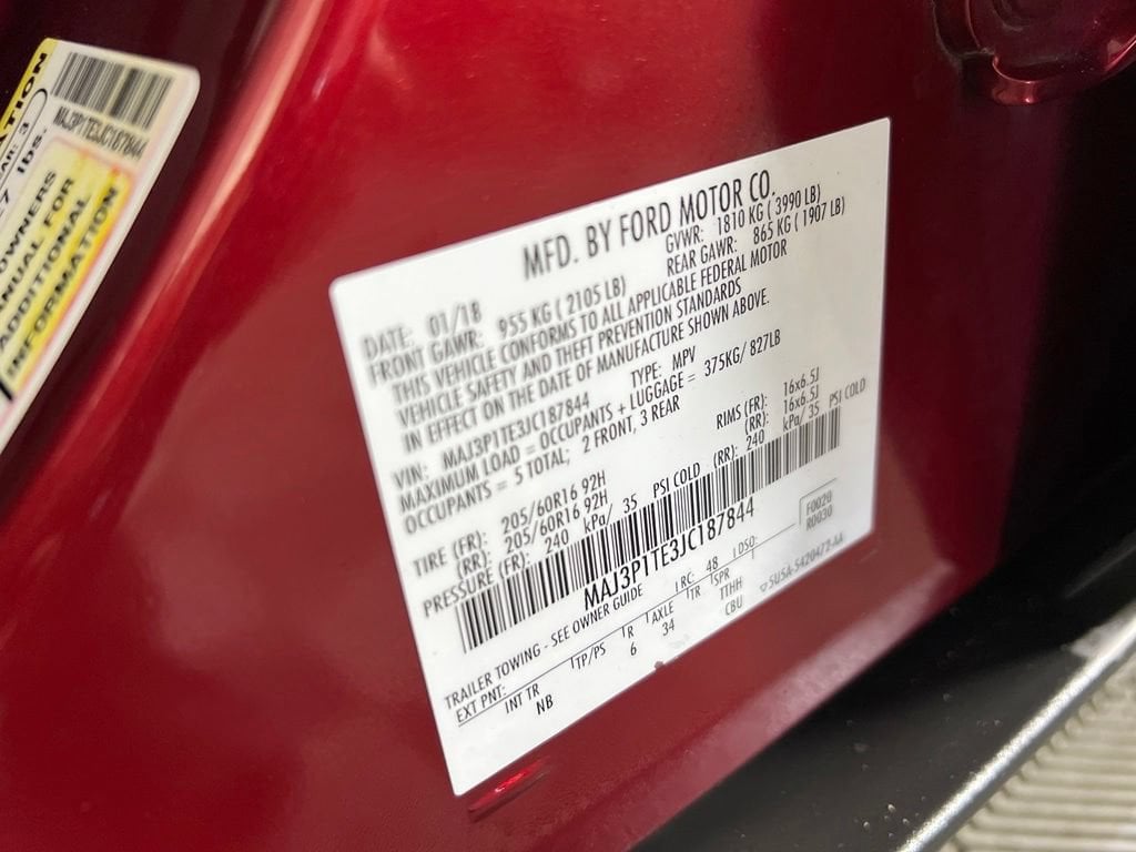 Used 2018 Ruby Red Metallic Ford SE image 36