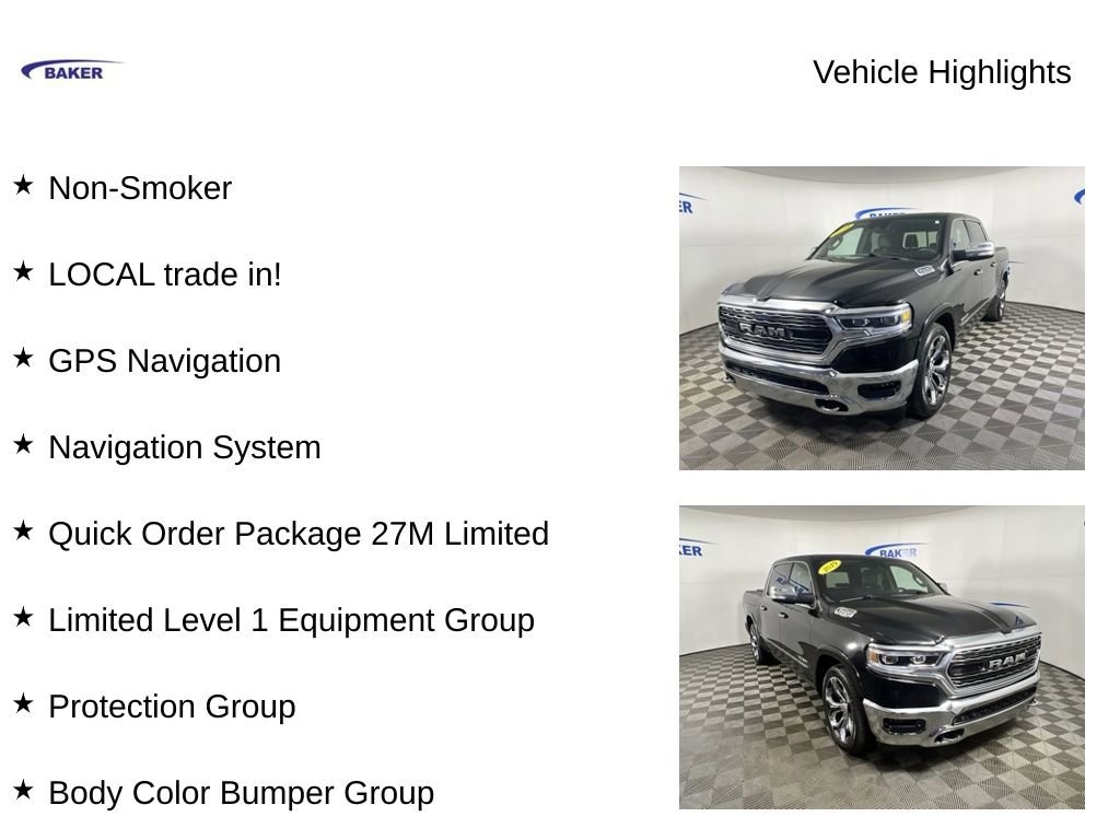 Used 2019 Ram 1500 Limited Truck Crew Cab