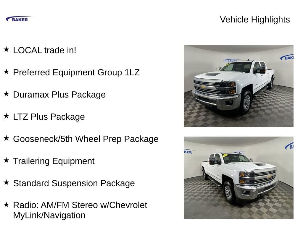 Used 2017 Chevrolet Silverado 2500HD LTZ Truck Crew Cab