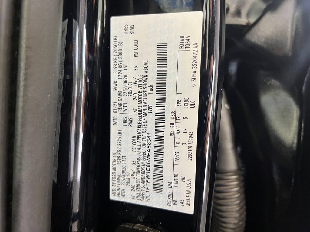 Used 2021 Agate Black Ford  image 37