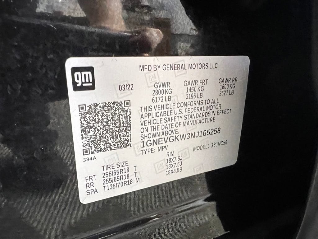 Used 2022 Mosaic Black Chevrolet LT Cloth w/1LT image 35