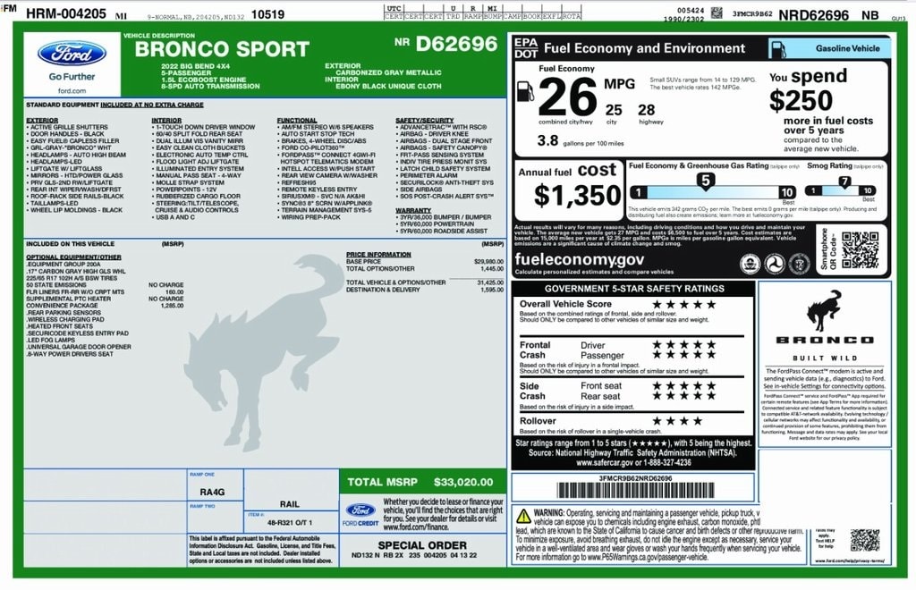 2022 Ford Bronco Sport Big Bend's photo