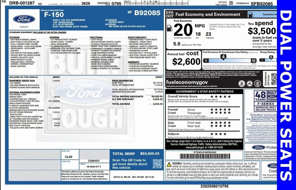 New 2025 Ford F-150 XLT Truck