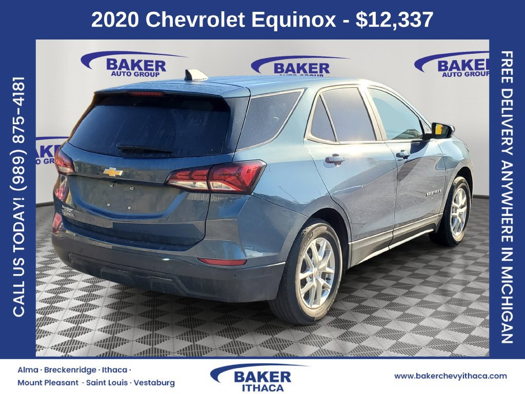 Used 2020 Chevrolet Equinox LT with VIN 3GNAXUEV0LL239333 for sale in Ithaca, MI