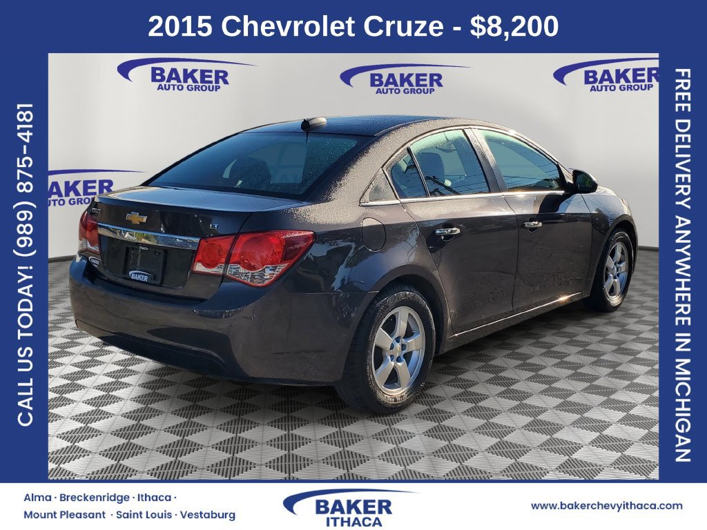 Used 2015 Chevrolet Cruze 2LT with VIN 1G1PE5SB3F7283059 for sale in Ithaca, MI