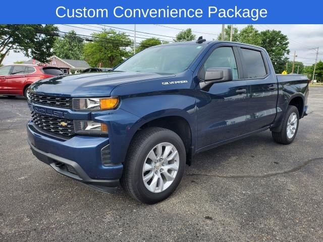 Used 2021 Chevrolet Silverado 1500 Custom with VIN 3GCPYBEKXMG343977 for sale in Ithaca, MI