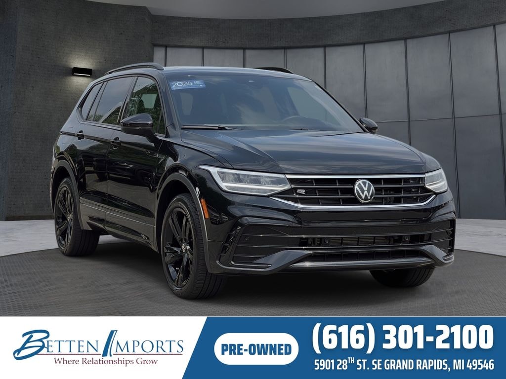 Certified 2024 Volkswagen Tiguan 2.0T SE R-Line Black SUV