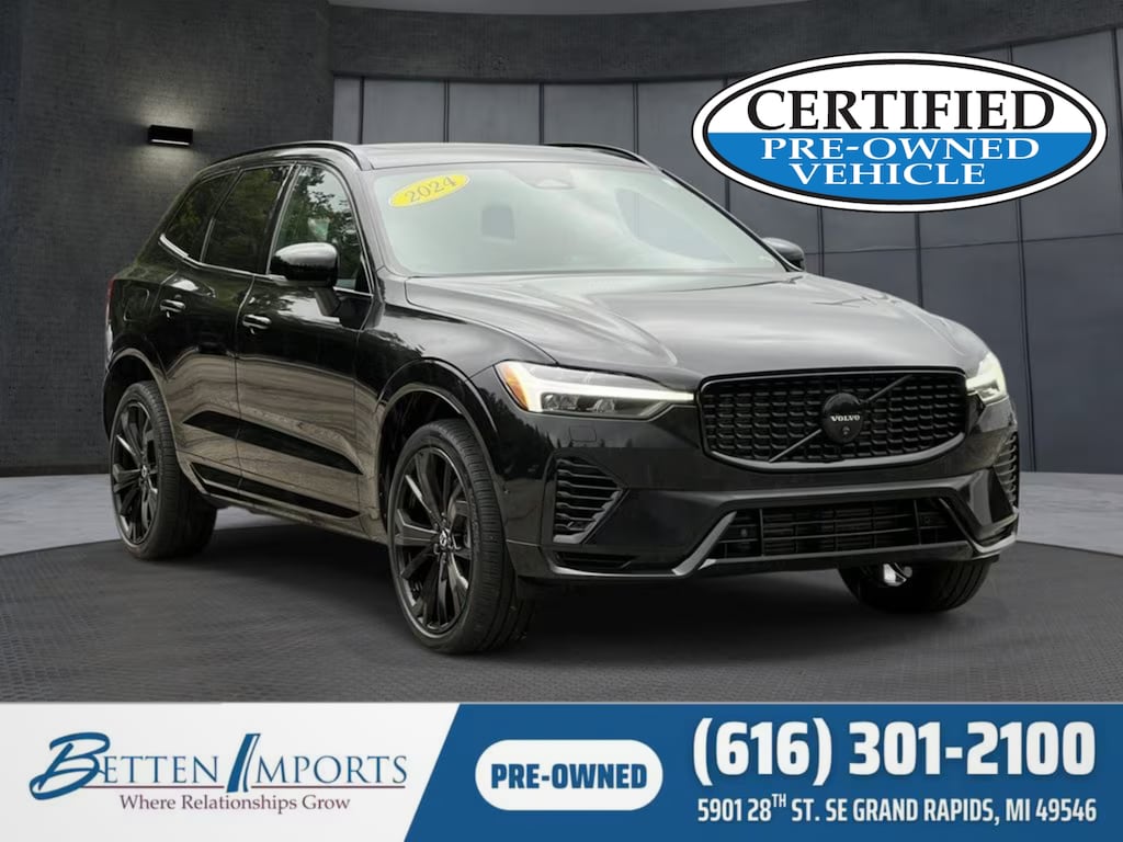 Certified 2024 Volvo XC60 plug-in hybrid T8 Ultimate Black Edition SUV