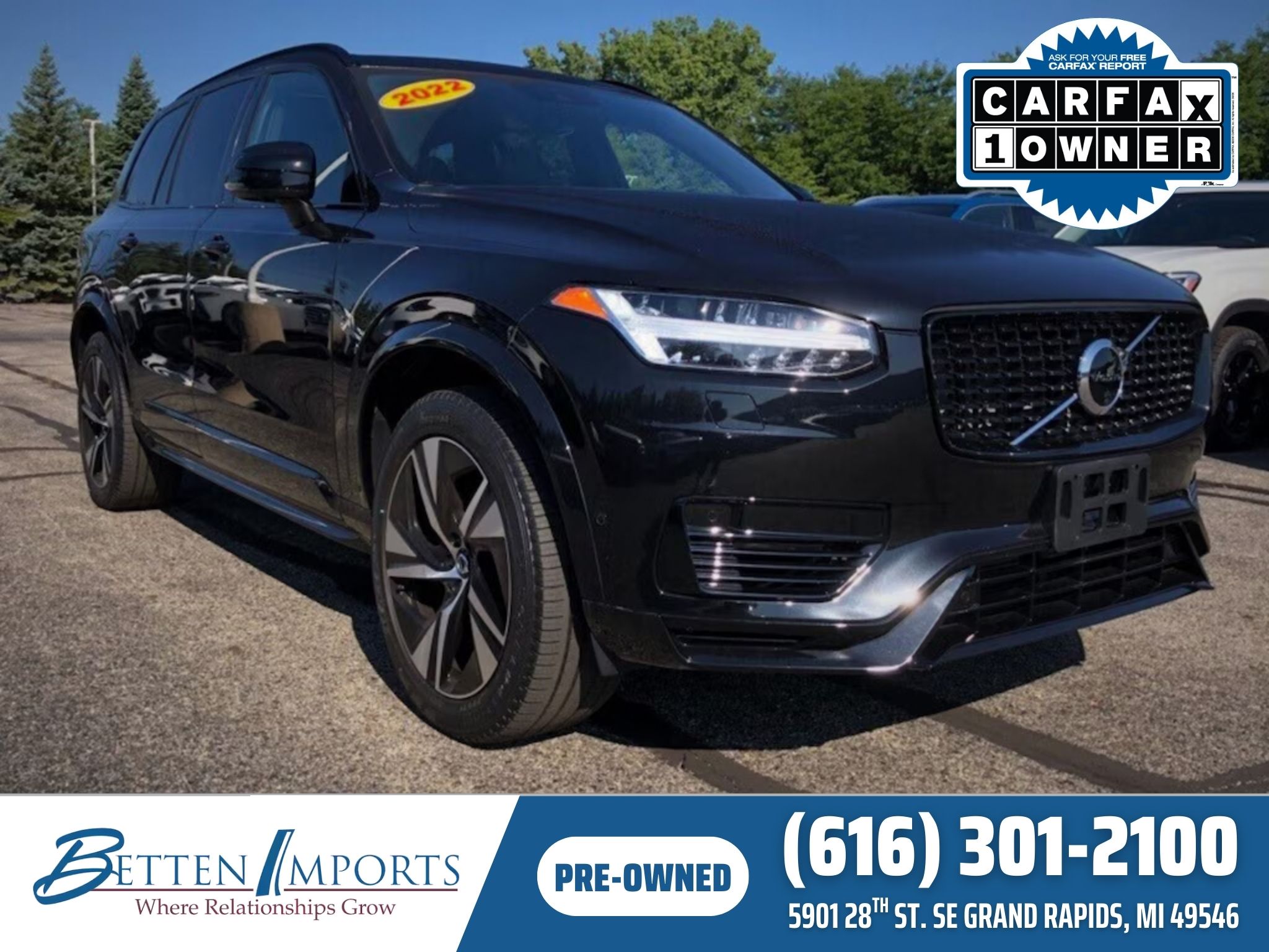 2022 Volvo XC90 Recharge Plug-In Hybrid eAWD R-Design 7 Seater