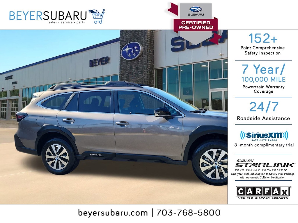 Certified 2023 Subaru Outback Premium Premium CVT