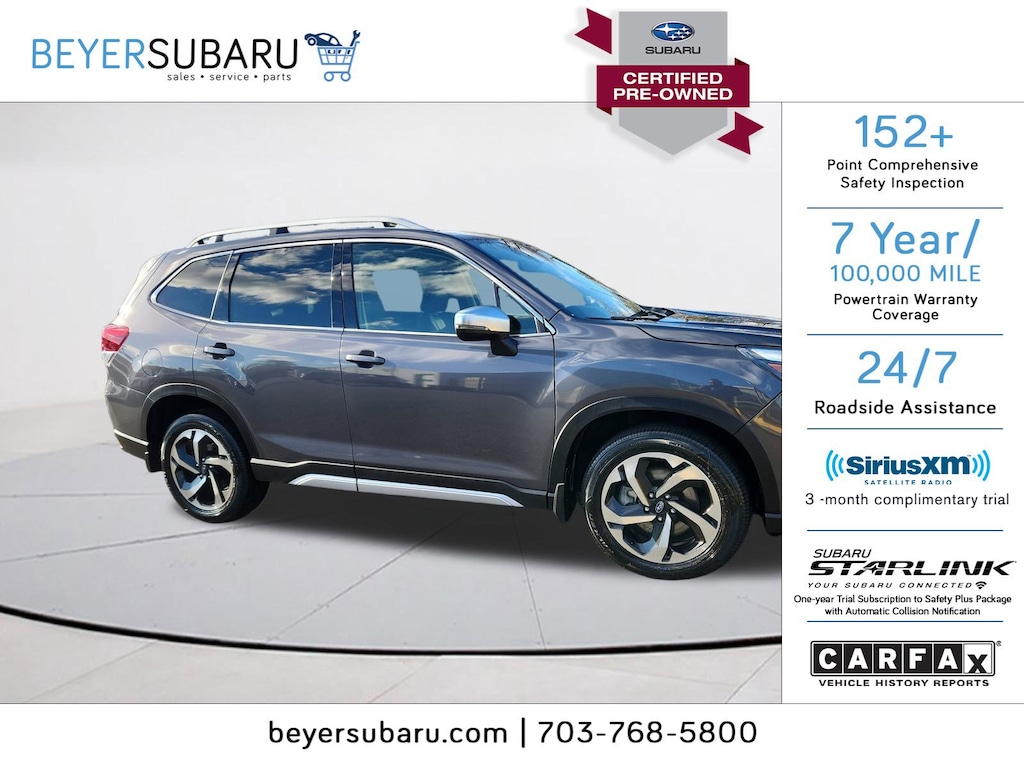 Certified 2022 Subaru Forester Touring Touring CVT
