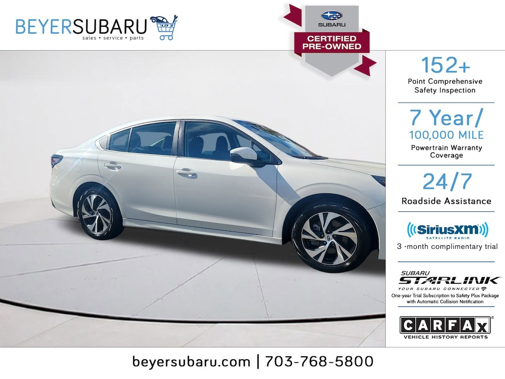 Certified 2023 Subaru Legacy Premium Premium CVT