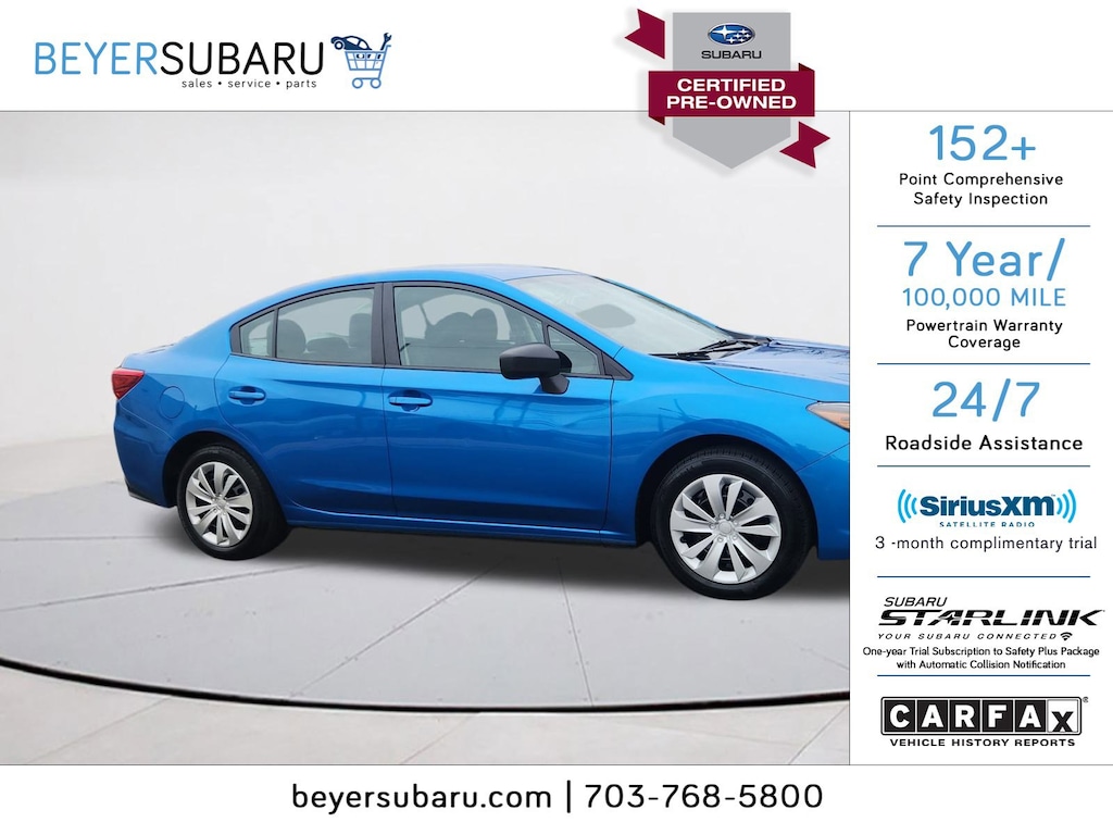 Certified 2023 Subaru Impreza CVT