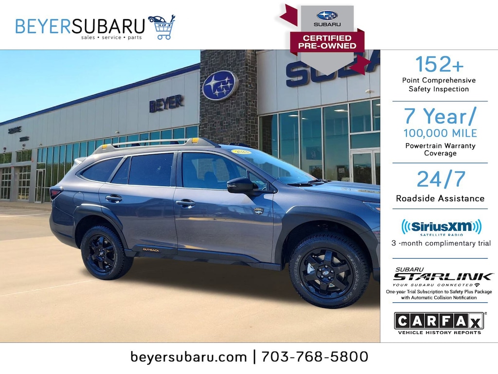 Certified 2023 Subaru Outback Wilderness Wilderness CVT
