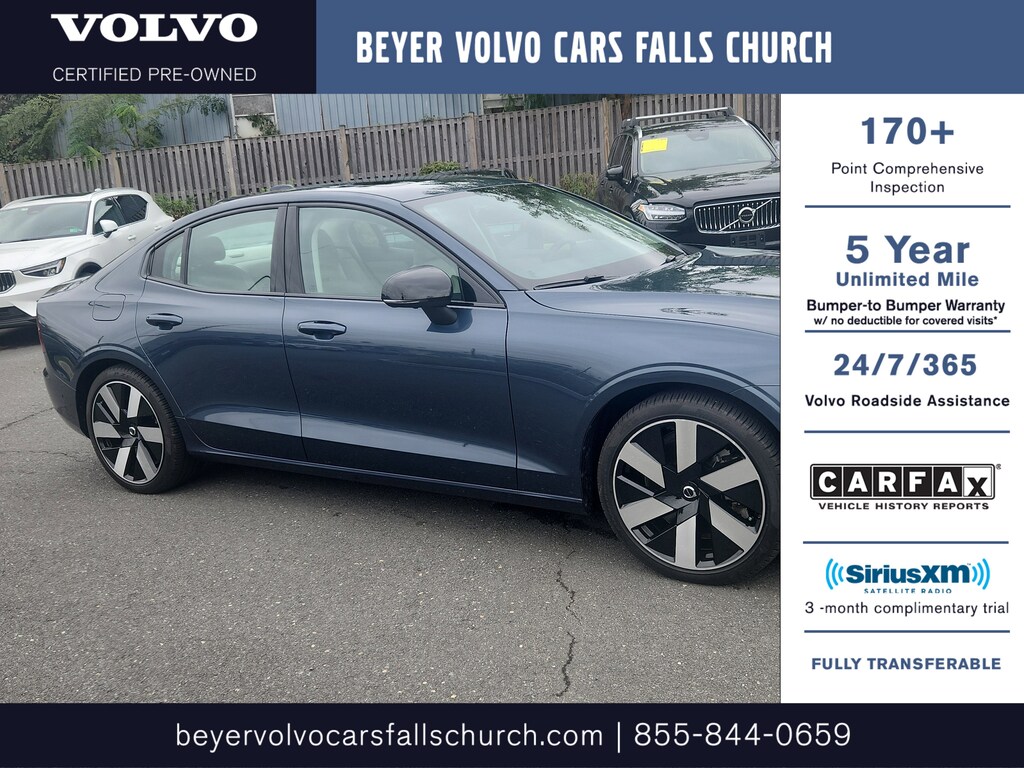 Certified 2024 Volvo S60 Recharge Plug-In Hybrid T8 Plus Dark Sedan
