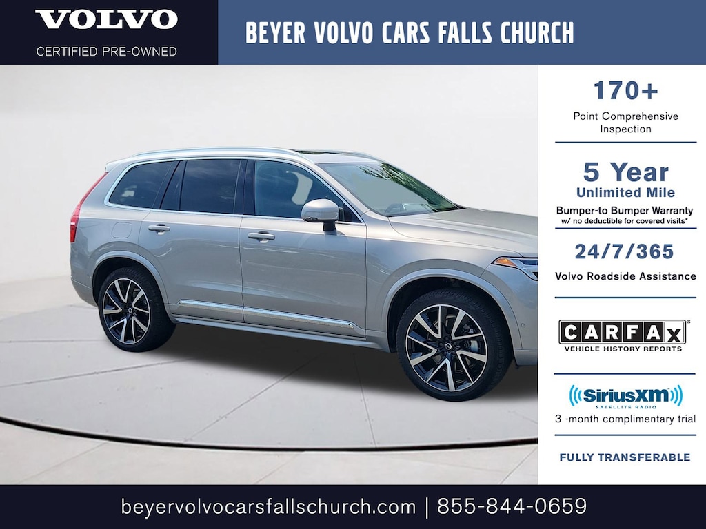 Certified 2024 Volvo XC90 B6 Plus Bright 6-Seater SUV