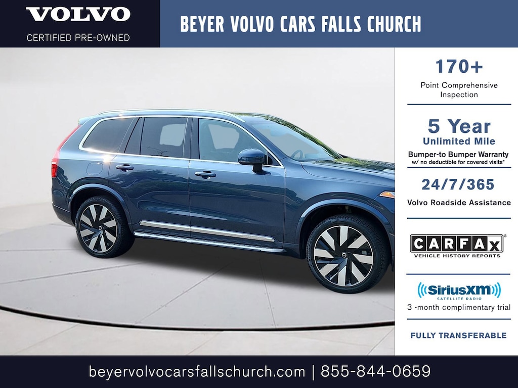Certified 2023 Volvo XC90 Recharge Plug-In Hybrid Ultimate Bright 7-Seater SUV