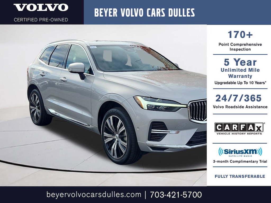 Certified 2023 Volvo XC60 Recharge Plug-In Hybrid T8 Plus Bright Theme T8 eAWD PHEV Plus Bright Theme