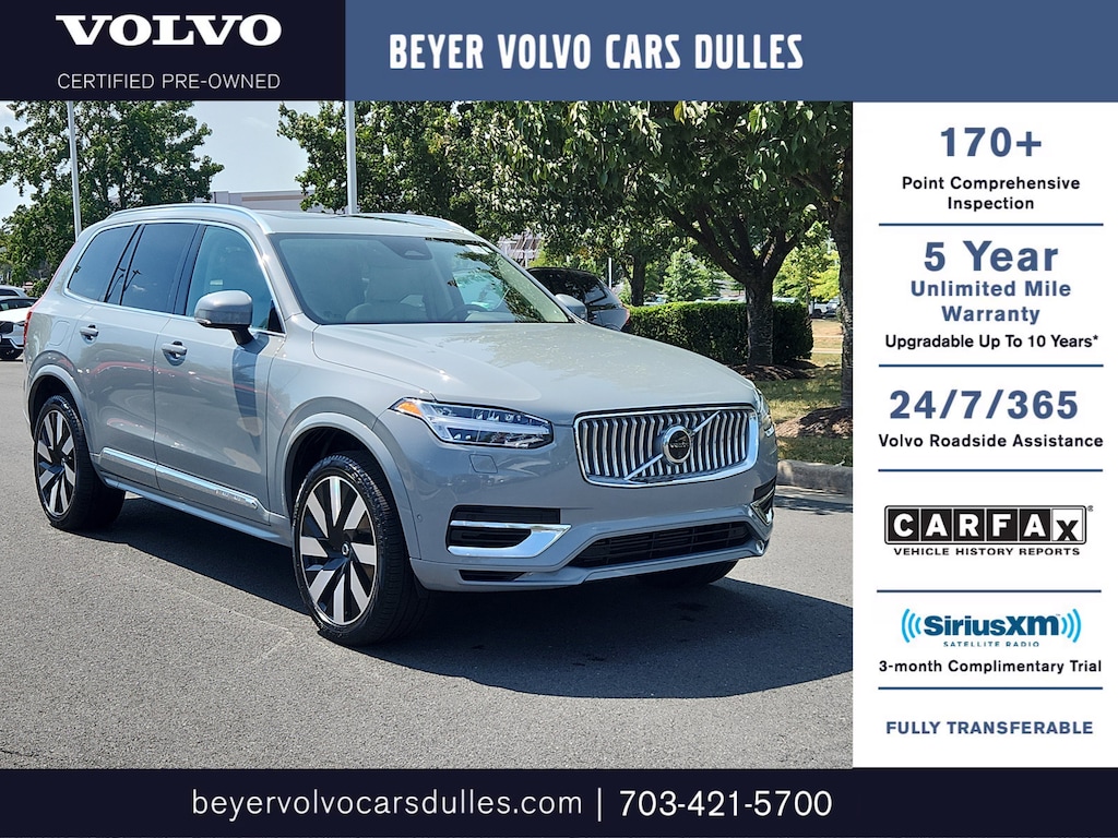 Used 2024 Volvo XC90 Recharge Plug-In Hybrid T8 Plus 6 Passenger T8 eAWD PHEV Plus 6P