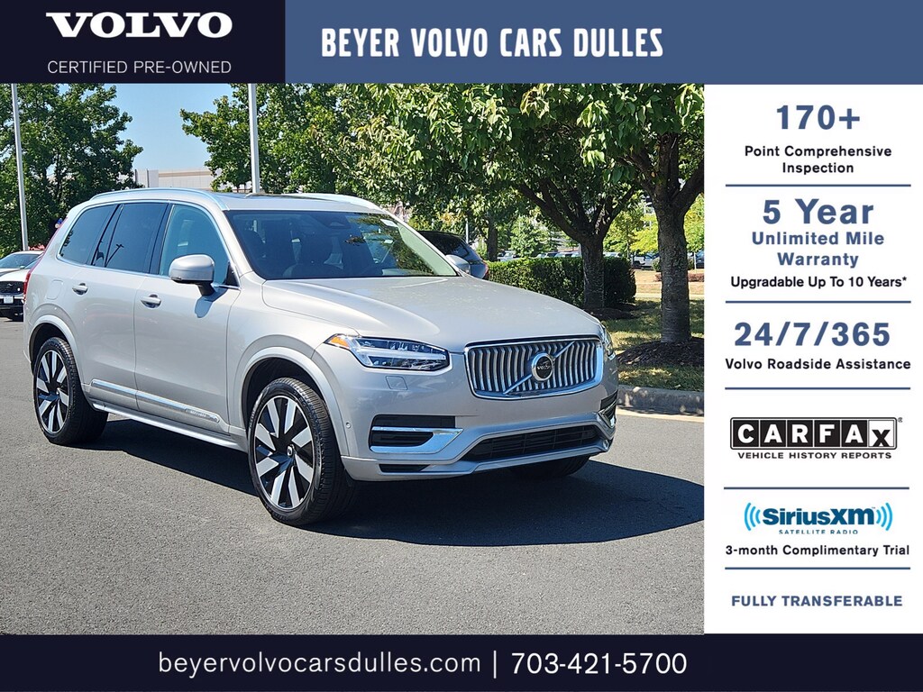 Used 2024 Volvo XC90 Recharge Plug-In Hybrid T8 Plus Bright Theme 7 Passenger T8 eAWD PHEV Plus Bright Theme 7P