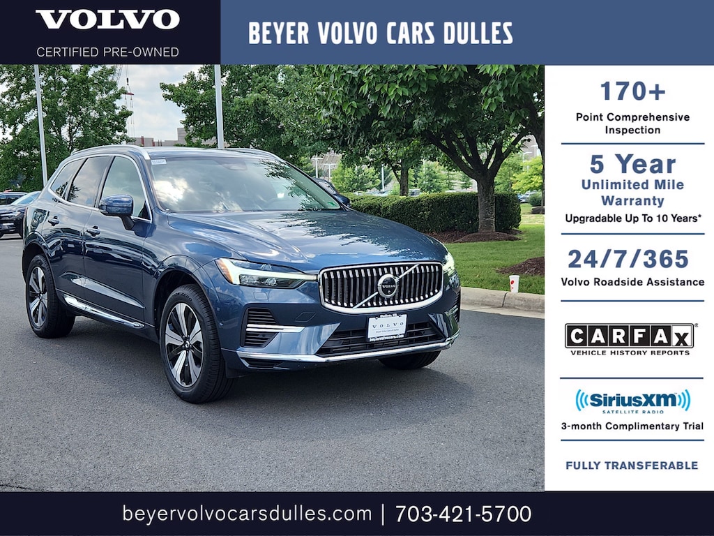 Certified 2023 Volvo XC60 Recharge Plug-In Hybrid T8 Plus Bright Theme T8 eAWD PHEV Plus Bright Theme