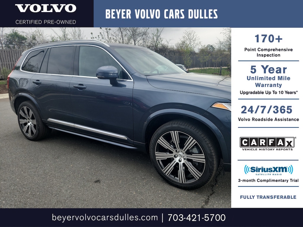 Certified 2024 Volvo XC90 Ultimate Bright Theme B6 AWD Ultimate Bright Theme 7P