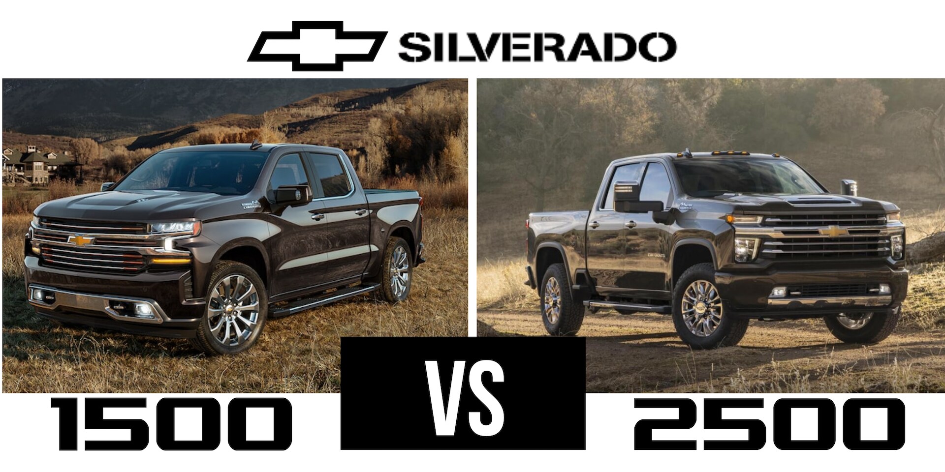 2025 Chevy Silverado 1500 compared to 2500