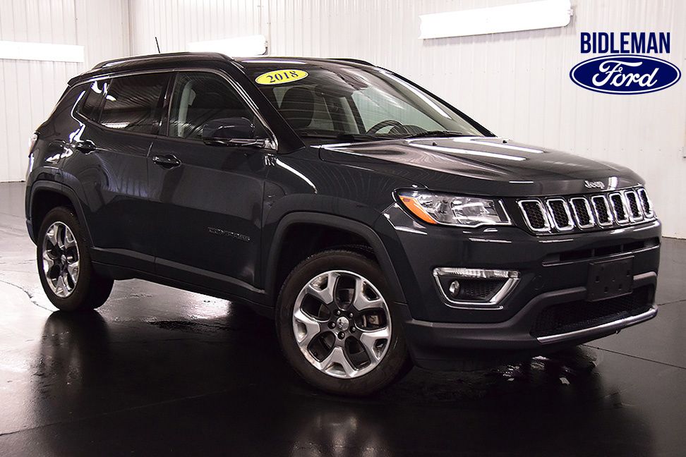Used 2018 Jeep Compass Limited with VIN 3C4NJDCB5JT246313 for sale in Auburn, NY