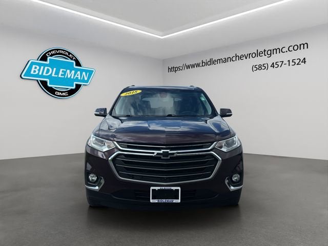 Used 2018 Chevrolet Traverse 3LT with VIN 1GNEVHKW5JJ209616 for sale in Albion, NY