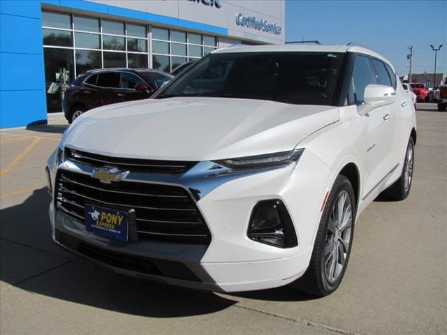 Used 2021 Chevrolet Blazer Premier with VIN 3GNKBLRS8MS563358 for sale in Minden, NE