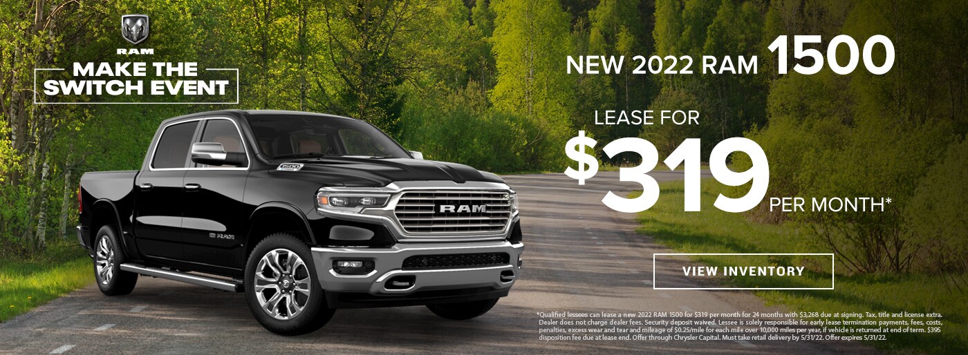 New 2022 RAM 1500 Lease for $319 per Month* in Nicholasville, KY