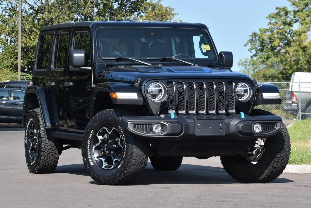 Used 2021 Jeep Wrangler Unlimited Rubicon 4XE with VIN 1C4JJXR69MW724547 for sale in Nicholasville, KY