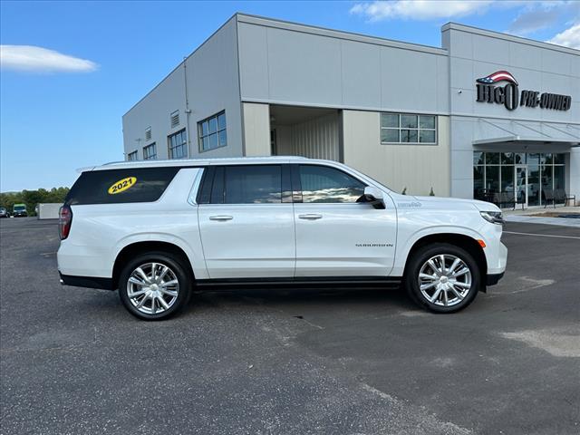 Used 2021 Chevrolet Suburban High Country with VIN 1GNSKGKL5MR189725 for sale in Greenville, SC