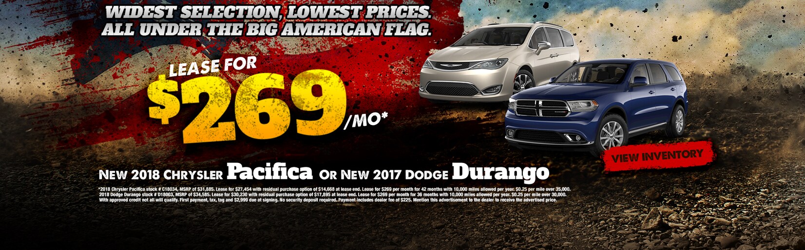 New Chrysler Dodge Jeep RAM and used car dealer offering