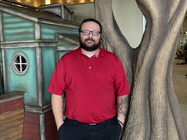 Staff member Drew Dehart from ID_3dd323