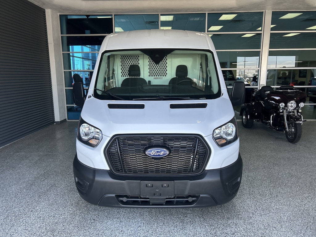 Used 2023 Ford Transit Cargo Van T150 T-150 130 Med Rf 8670 GVWR RWD
