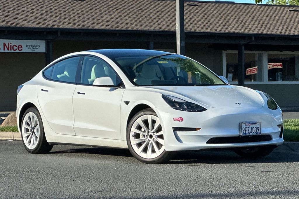 Used 2023 Tesla Model 3 Base with VIN 5YJ3E1EA2PF493780 for sale in Brentwood, CA