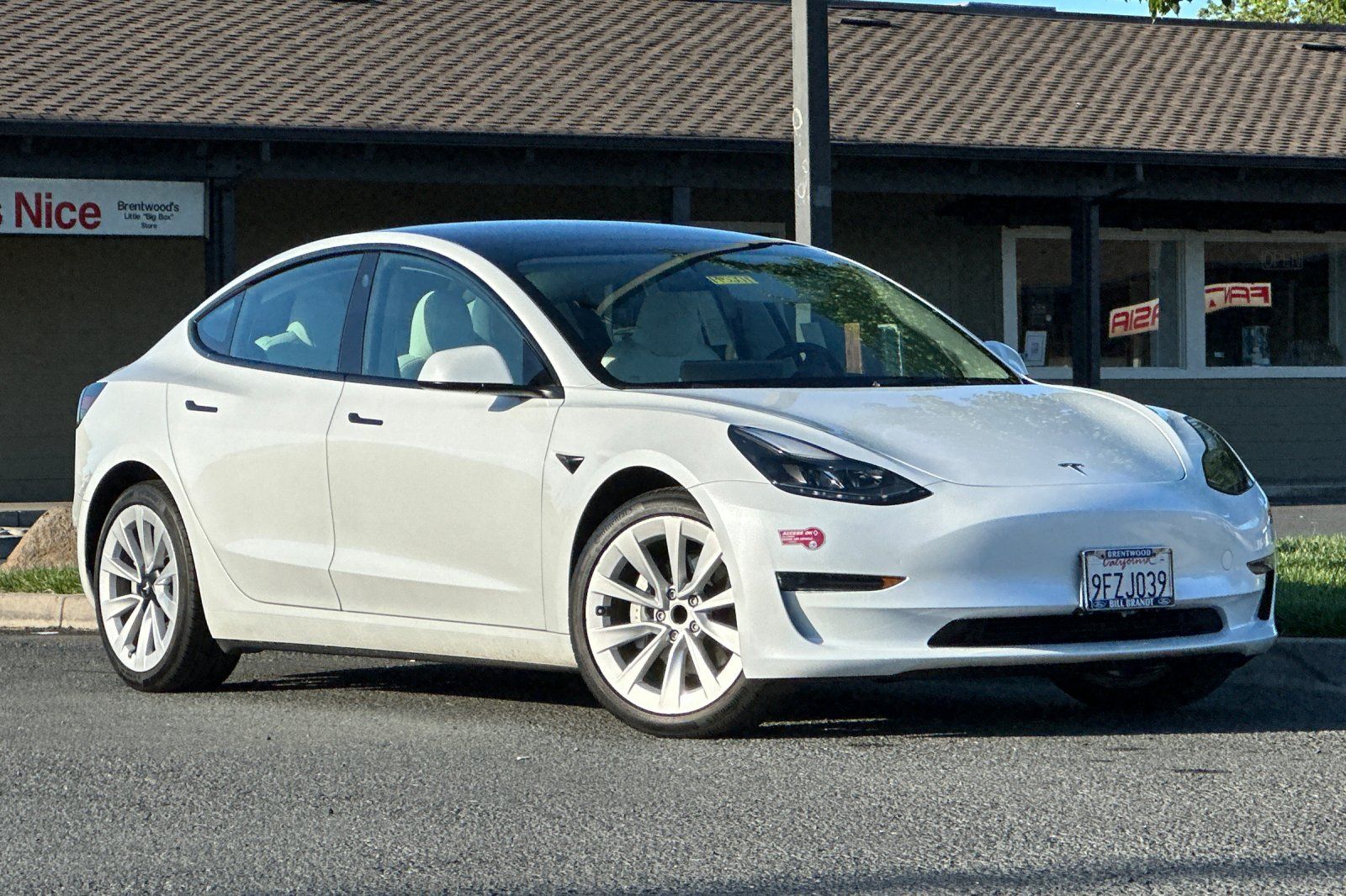 Used 2023 Tesla Model 3 Base with VIN 5YJ3E1EA2PF493780 for sale in Brentwood, CA