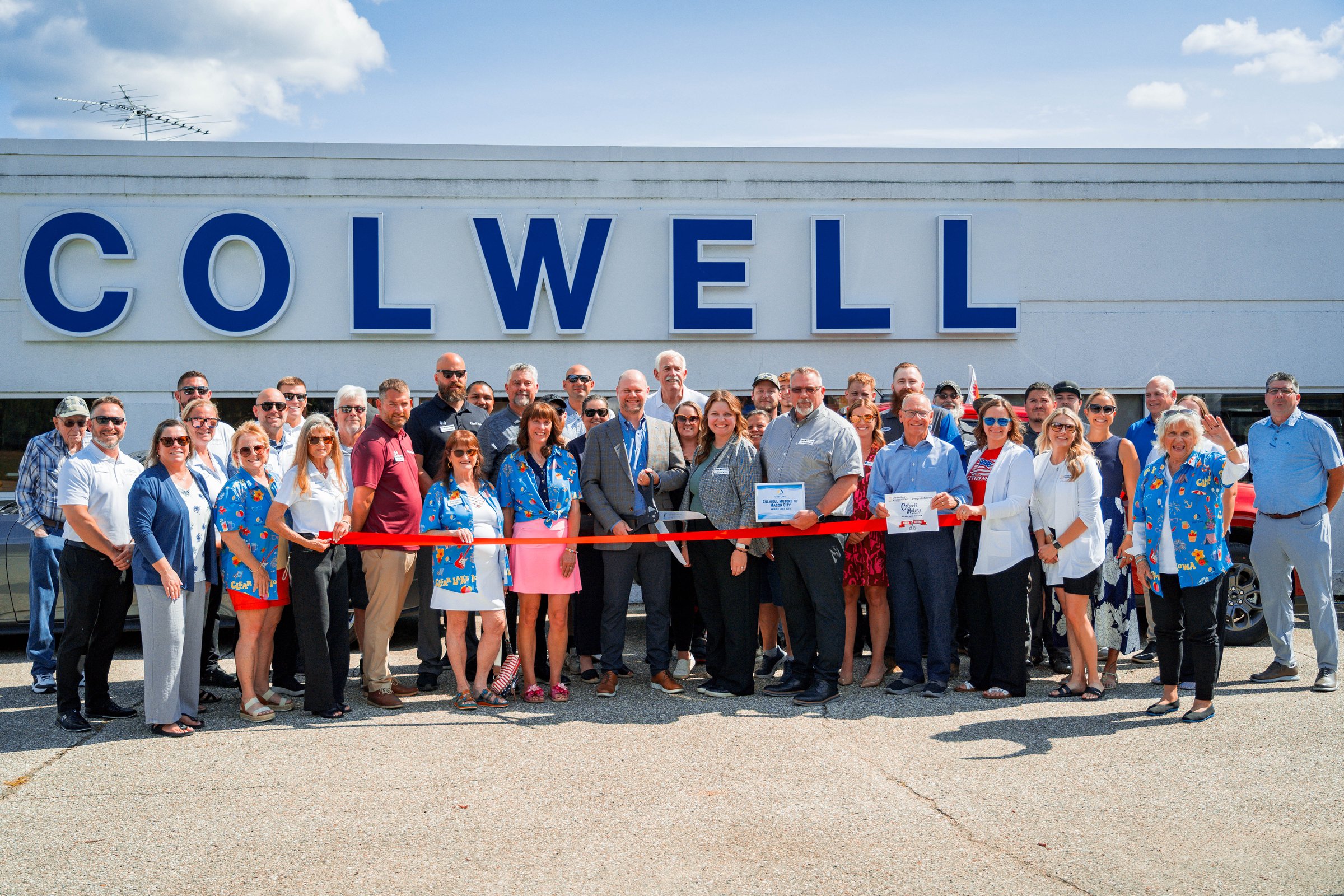 Ribbon cutting at Colwell Motors of Mason City in Mason City, Iowa, 2025