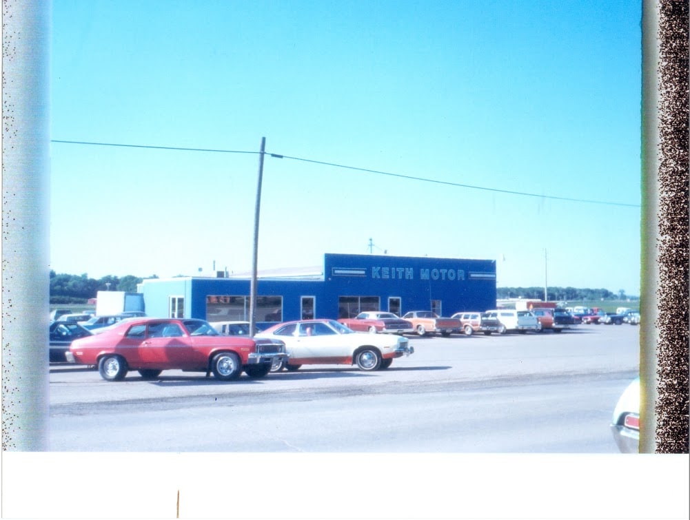 Keith Motor Company's addition to the Hudson dealership in the 1970s