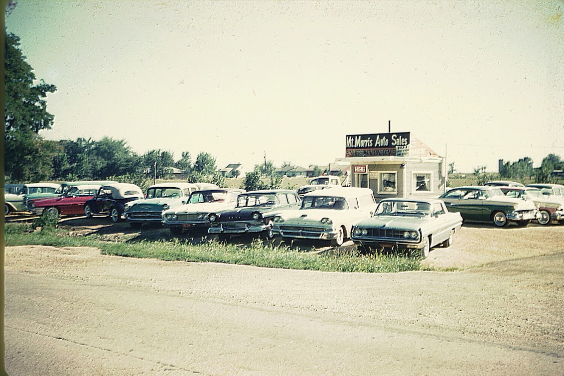 Bill Colwell Sr.'s first used car store in Mt. Morris, Illinois, 1960