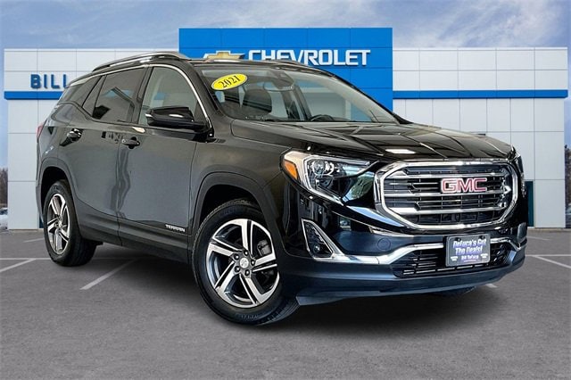 Used 2021 GMC Terrain SLT with VIN 3GKALVEV2ML392666 for sale in Haverhill, MA