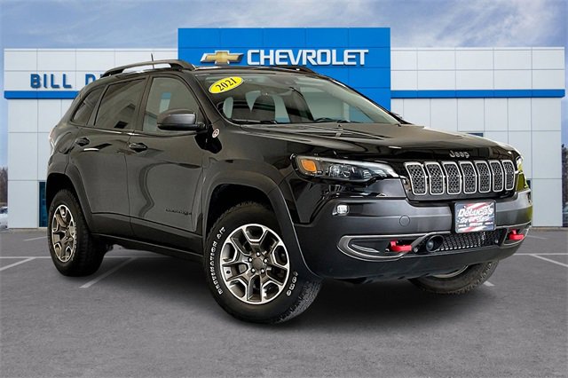 Used 2021 Jeep Cherokee Trailhawk with VIN 1C4PJMBX5MD216664 for sale in Haverhill, MA