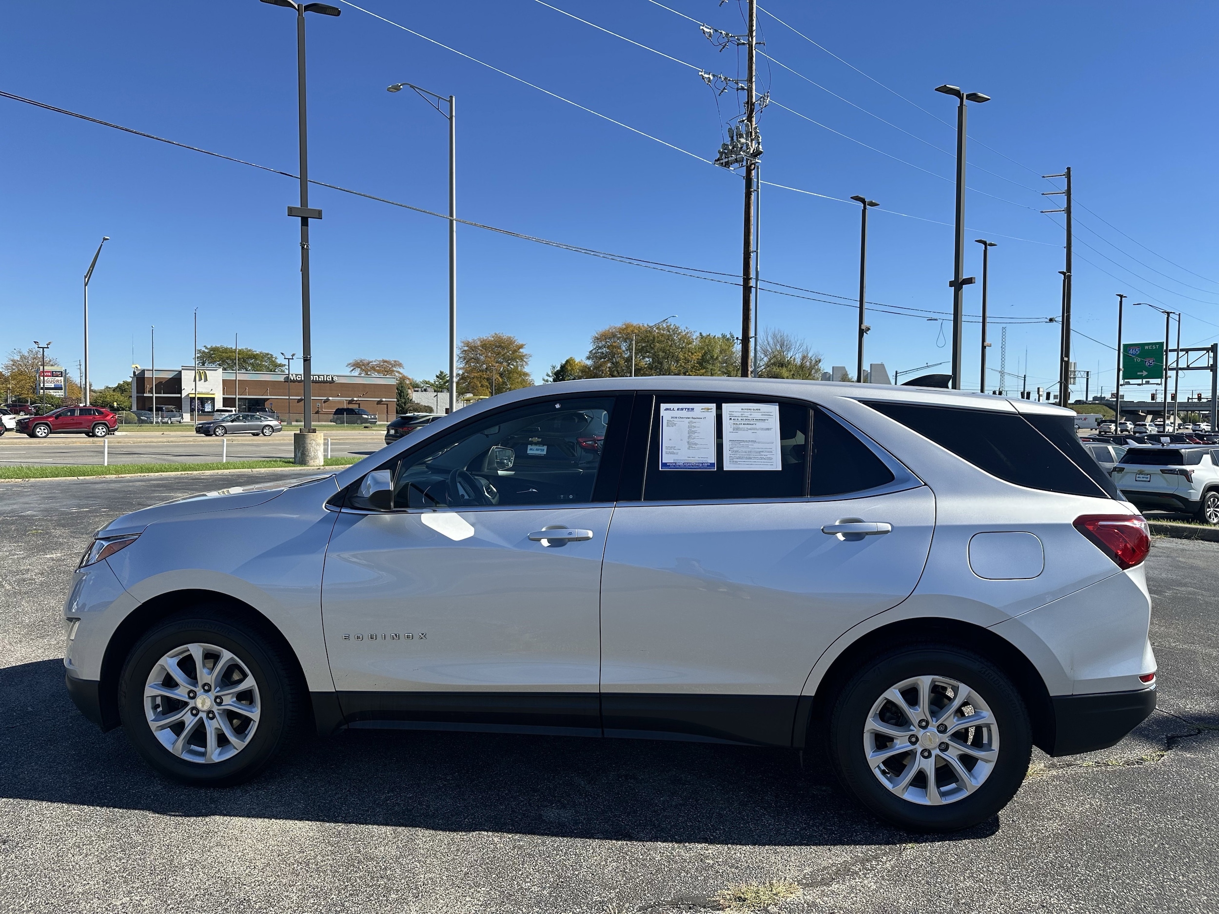 Used 2020 Chevrolet Equinox LT with VIN 3GNAXKEV8LS510021 for sale in Brownsburg, IN