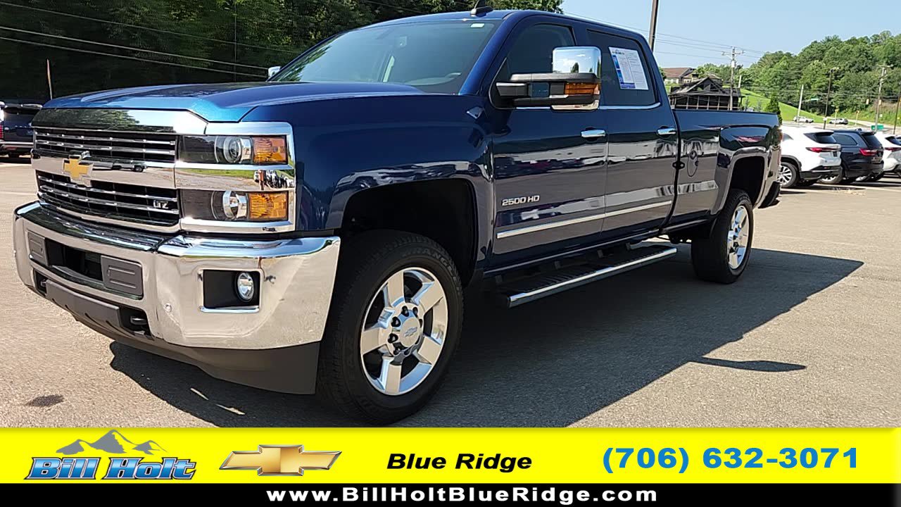 Deep Ocean Blue Metallic 2016 Chevrolet Silverado 2500HD Pickup Truck Four-Wheel Drive Automatic