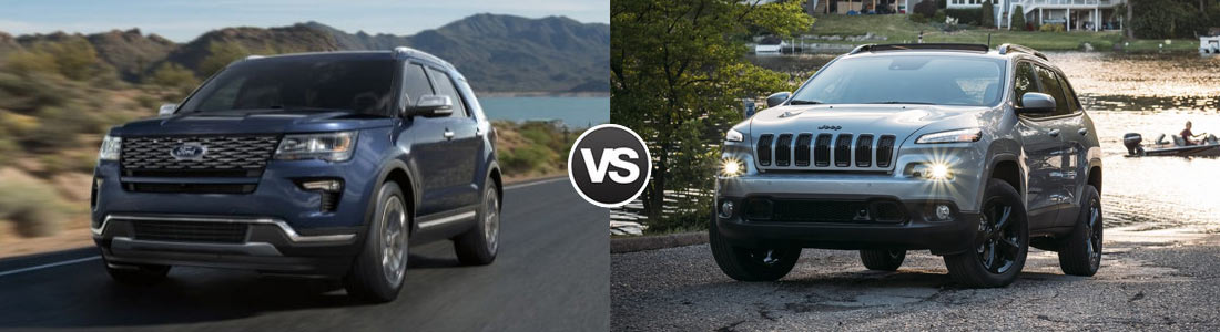2018 Ford Explorer vs 2017 Jeep Cherokee