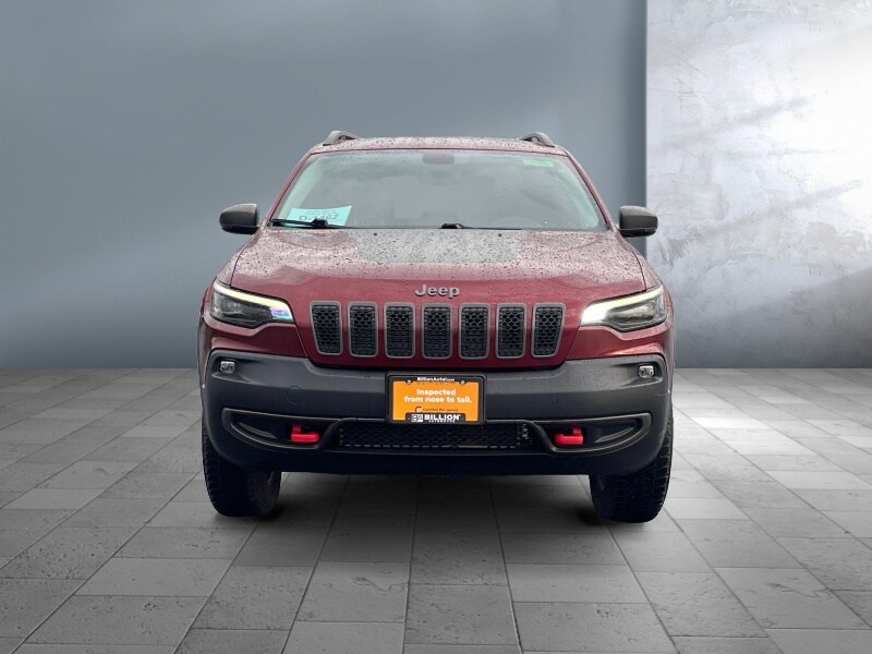 Used 2020 Jeep Cherokee Trailhawk with VIN 1C4PJMBX5LD579061 for sale in Iowa City, IA