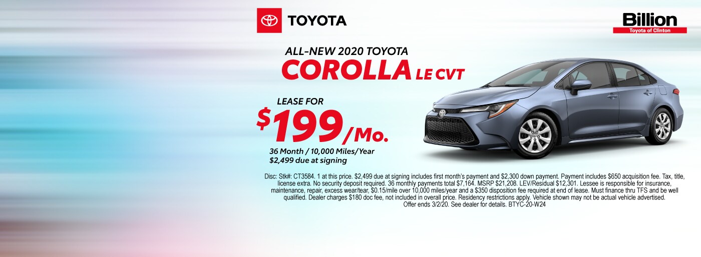 Billion Toyota of Clinton New Toyota Dealership in Clinton, IA