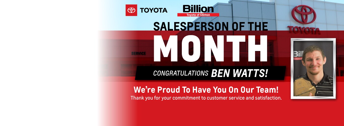 Billion Toyota of Clinton New Toyota Dealership in Clinton, IA